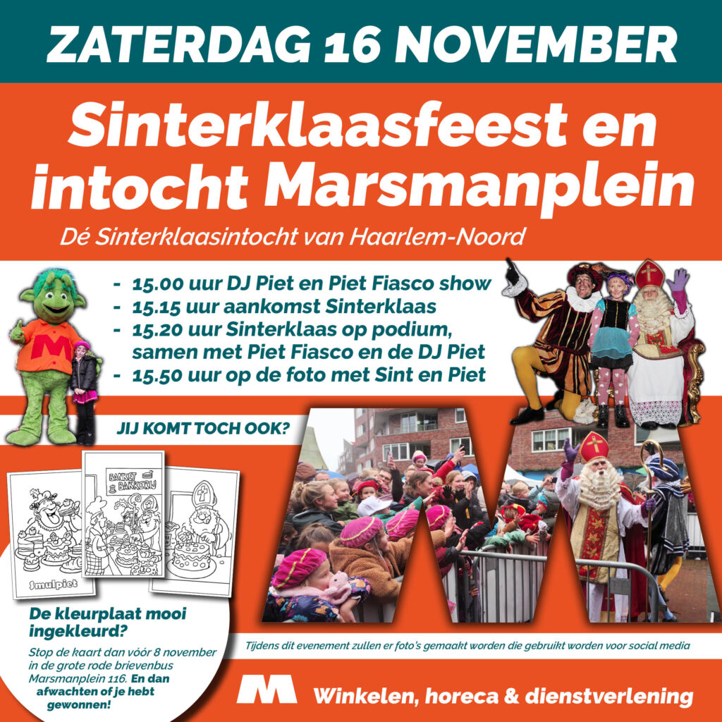 Sinterklaas Marsmanplein